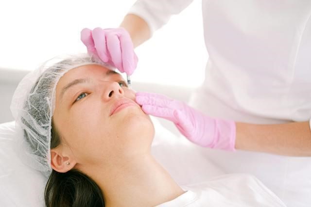 lady receiving clinical facial vitality healthcare group miami